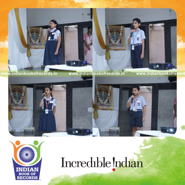Participants reciting abbreviations continuously over ten hours at a single venue for the Indian Book of Records