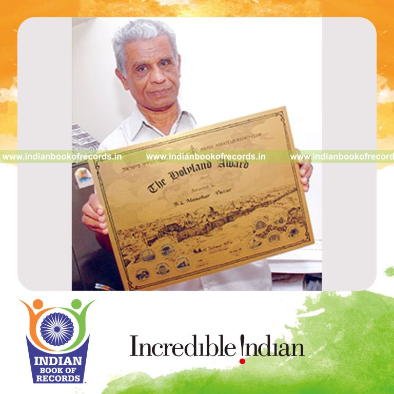 individual winning maximum amateur radio awards for Indian Book of Records