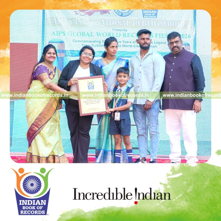 Student answering many general knowledge questions during a timed challenge recognized by Indian Book of Records