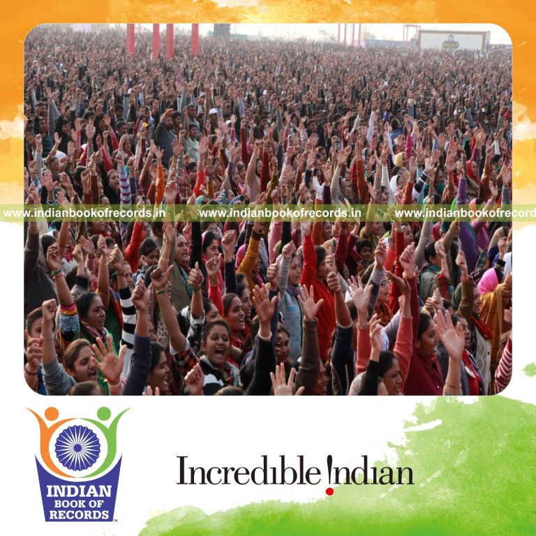 maximum people singing national or regional anthem simultaneously for Indian Book of Records