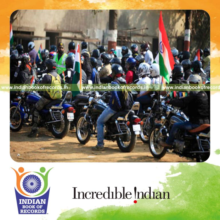 largest parade of bajaj motorcycles recorded for Indian Book of Records