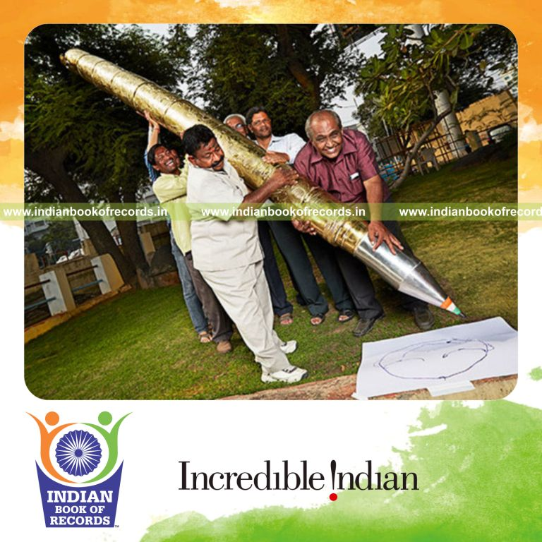 largest ball point pen created for Indian Book of Records