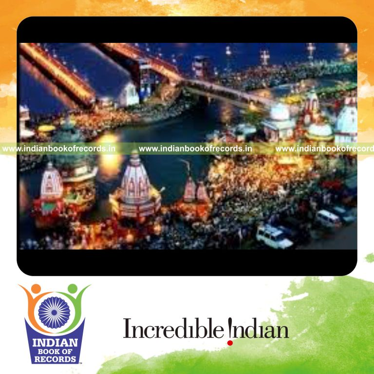 participants ringing bells simultaneously at single venue for Indian Book of Records