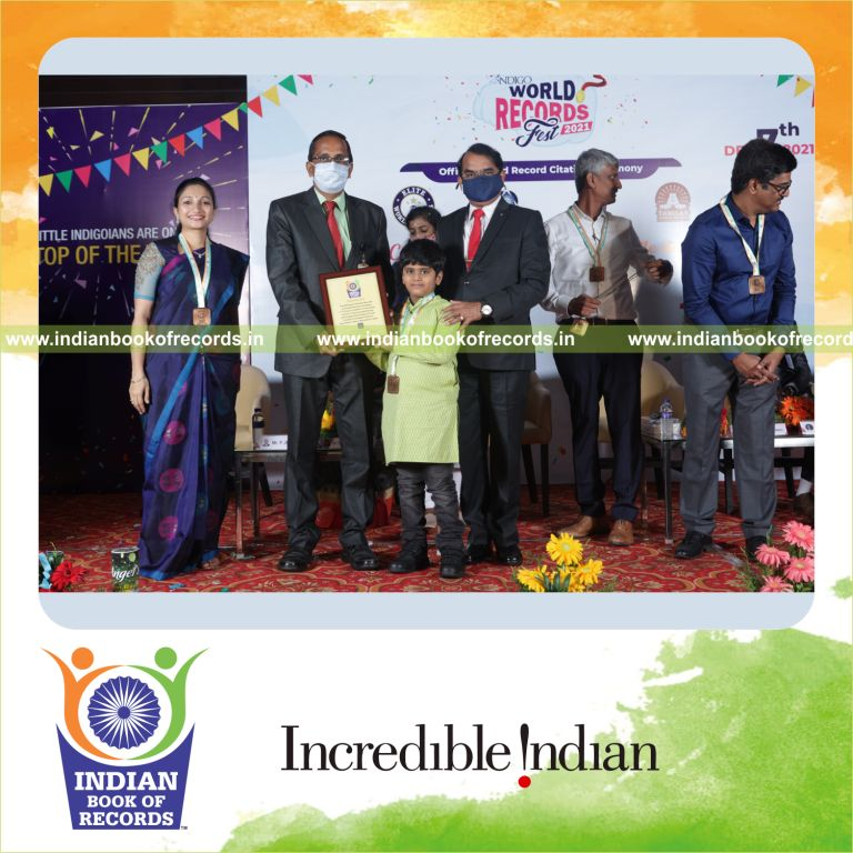 A young participant answering a large number of biology questions within five minutes for the Indian Book of Records