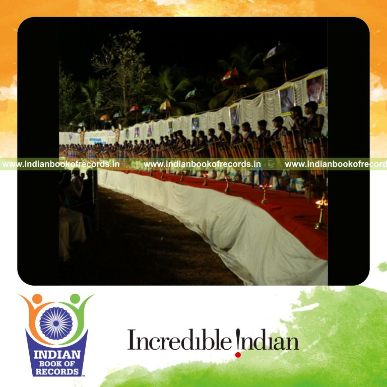 participants performing chenda ensemble at single venue for Indian Book of Records