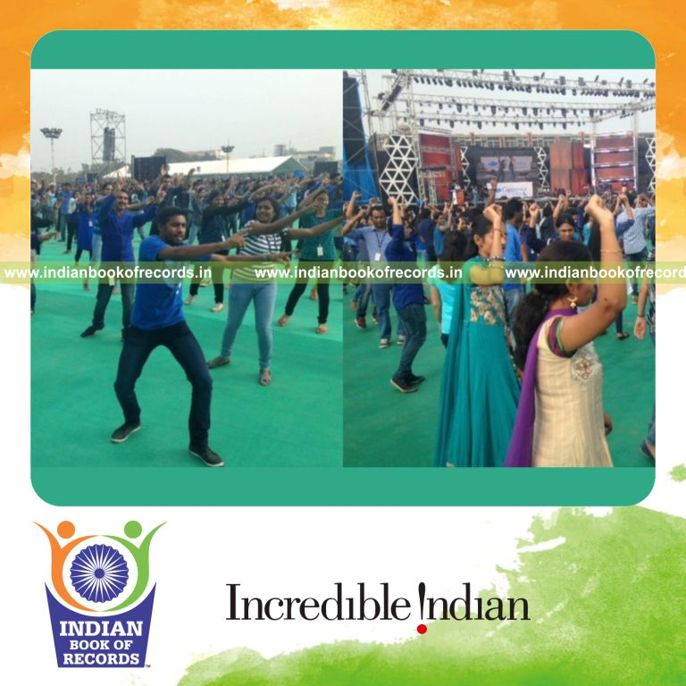 largest indian cinematic dance lesson conducted for Indian Book of Records