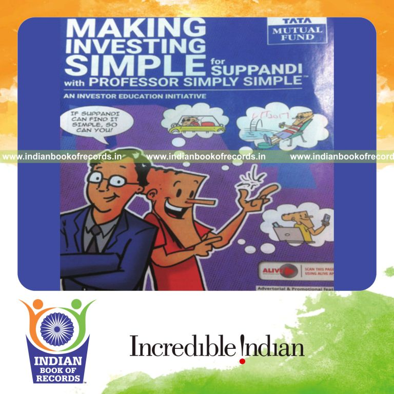 maximum comic books distributed in one day for Indian Book of Records