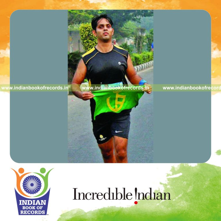 individual completing consecutive half marathons in 21 days for Indian Book of Records