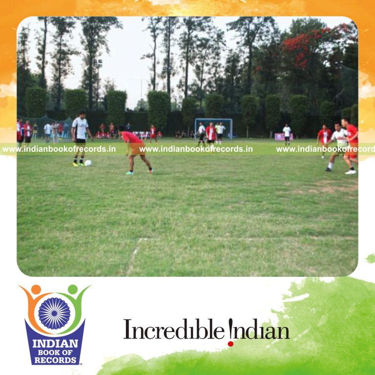 companies participating in corporate football tournament for Indian Book of Records