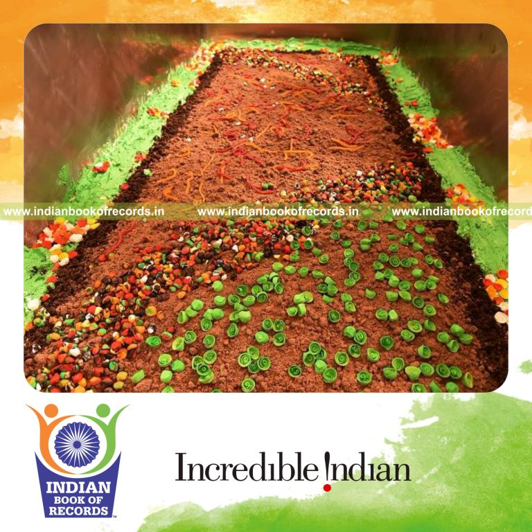 team preparing large dirt cake in ten hours for Indian Book of Records