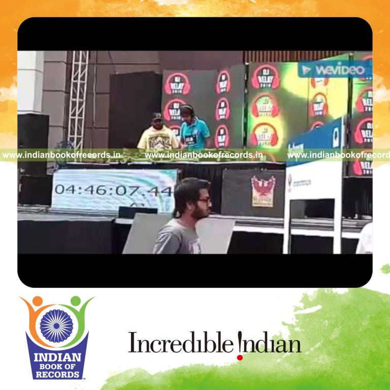 multiple djs performing non stop relay event for Indian Book of Records