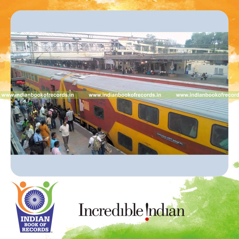 double deck shatabdi express train for Indian Book of Records