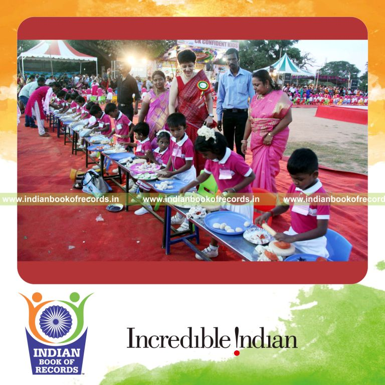 maximum dough shapes made in least time for Indian Book of Records