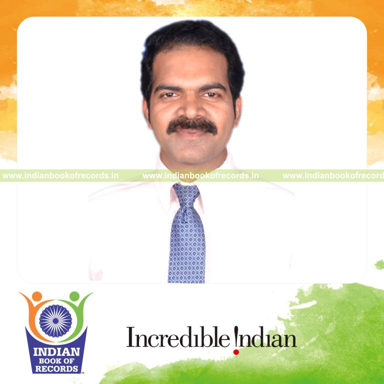 Faculty member attending numerous education events at national and international levels recognized by Indian Book of Records