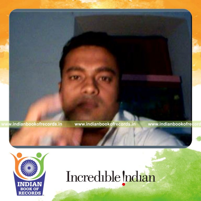 individual performing fastest 10 hindu card shuffles for record in Indian Book of Records