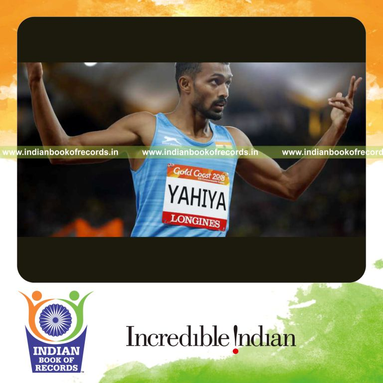 individual male performing fastest 200 metres sprint for record in Indian Book of Records