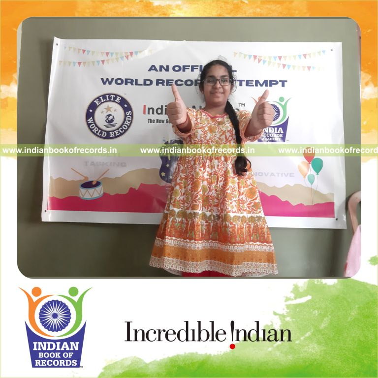 individual female solving two digit addition problems for Indian Book of Records