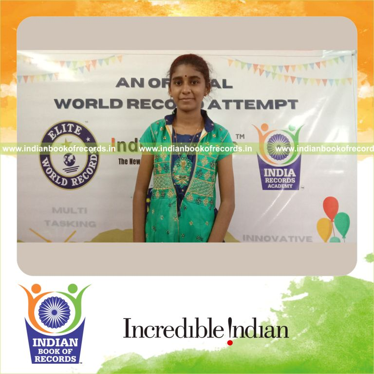 individual female solving two digit multiplication problems for Indian Book of Records