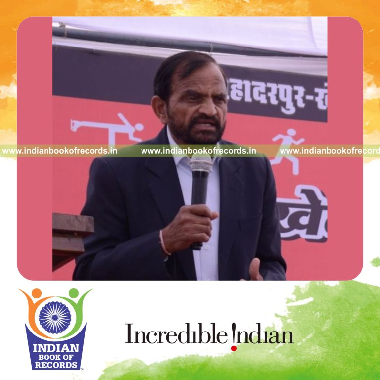 individual male performing fastest 3000 metres steeplechase for record in Indian Book of Records