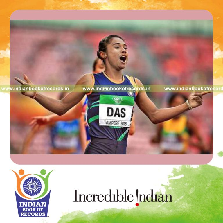 individual female performing fastest 400 metres sprint for record in Indian Book of Records