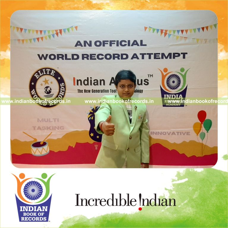 individual male repeatedly adding three digit number 75 times using abacus for Indian Book of Records