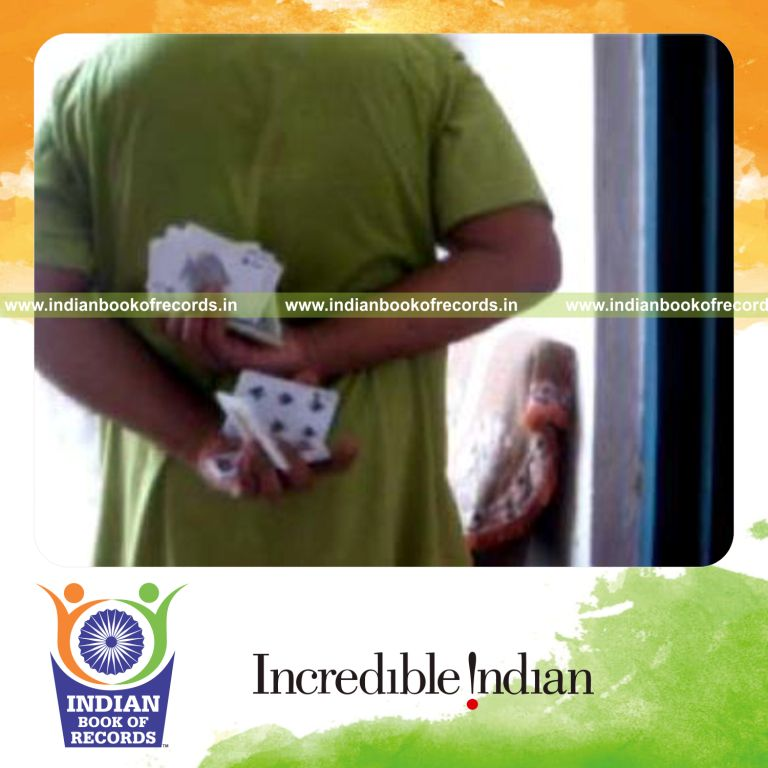 individual performing revolution 2 and chen ka combination behind the back for record in Indian Book of Records