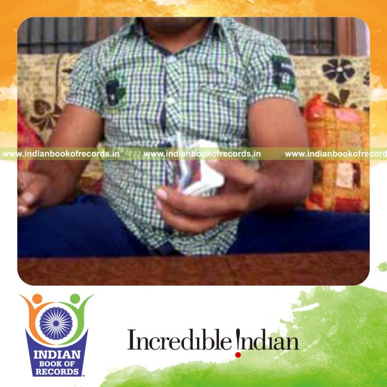 individual performing charlier and sabers double trouble aerial cuts quickly for record in Indian Book of Records