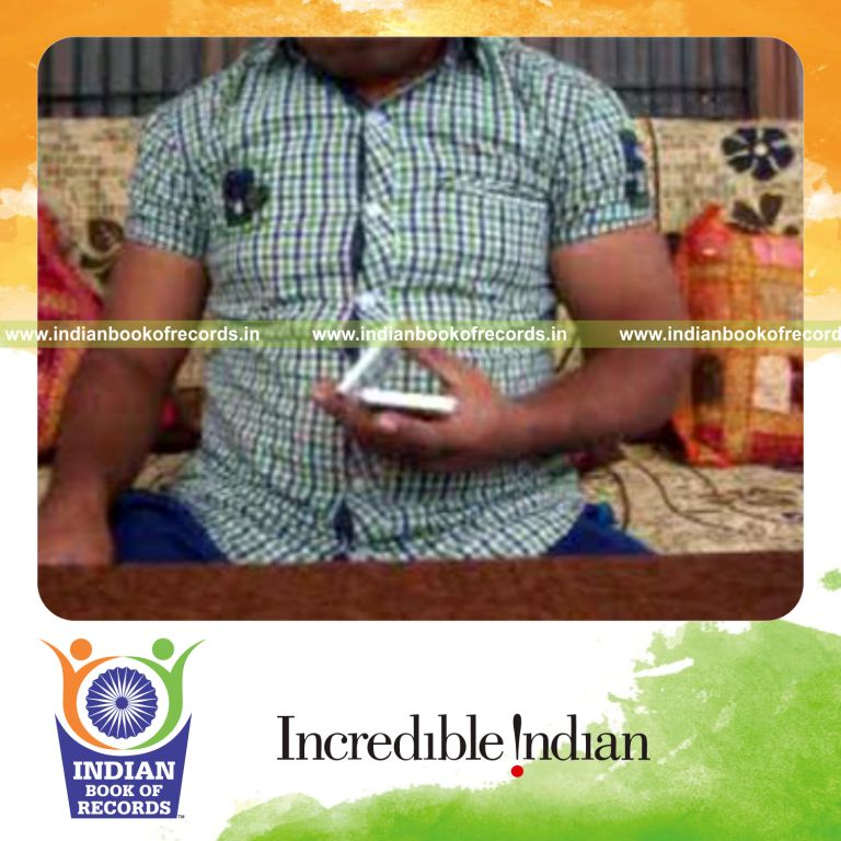 individual performing charlier and sabers chenka aerial tosser cuts quickly for record in Indian Book of Records