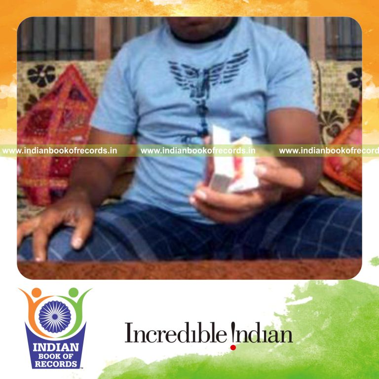 individual performing charlier sabers revolution and chen ka cuts quickly for record in Indian Book of Records