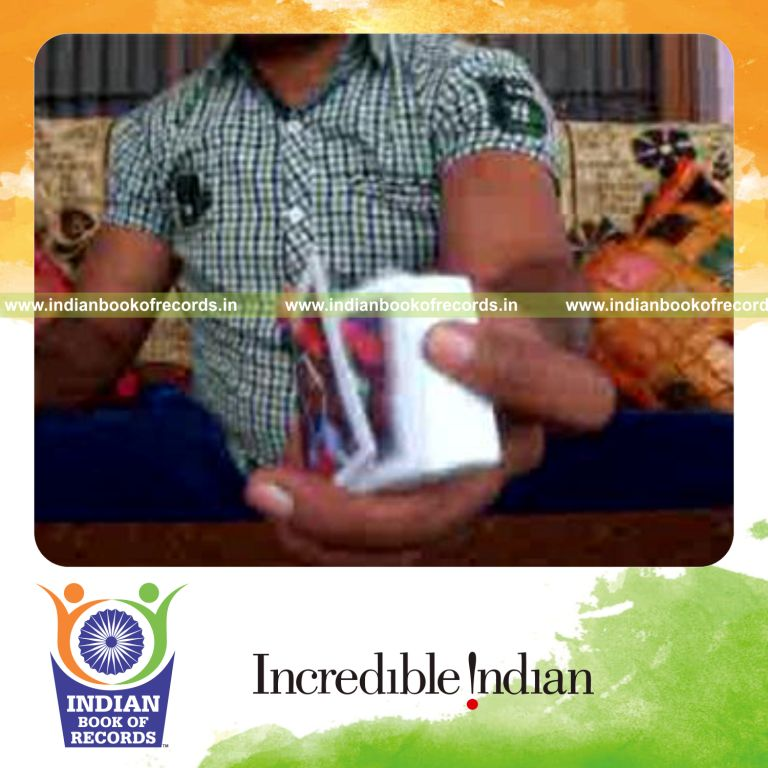 individual performing charlier and sabers double trouble cuts quickly for record in Indian Book of Records