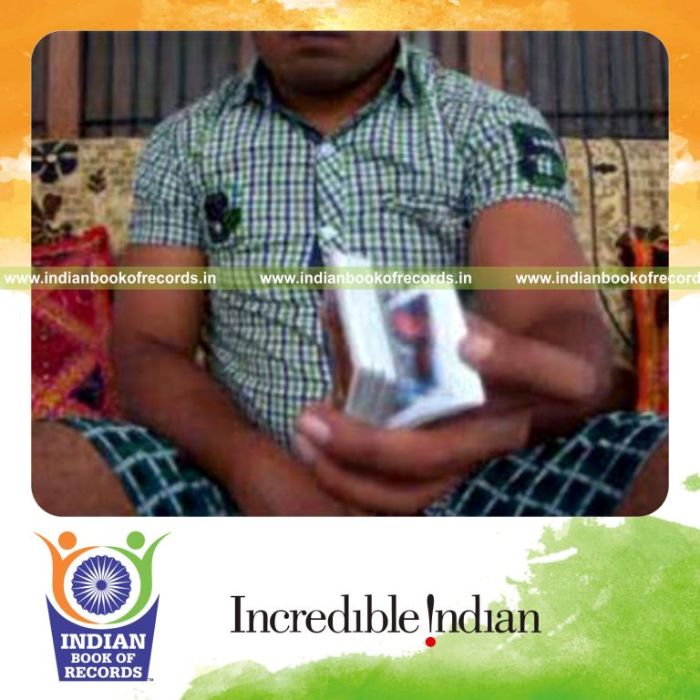 individual performing charlier and sabers revo flipped cuts quickly for record in Indian Book of Records