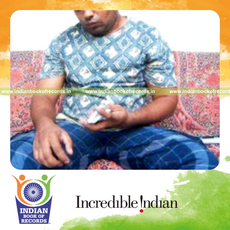 individual performing charlier and triple charlier cuts quickly for record in Indian Book of Records