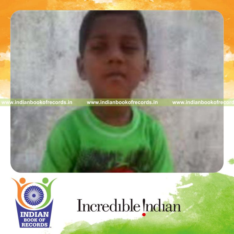 two year old naming social media and search engine founders for record in Indian Book of Records