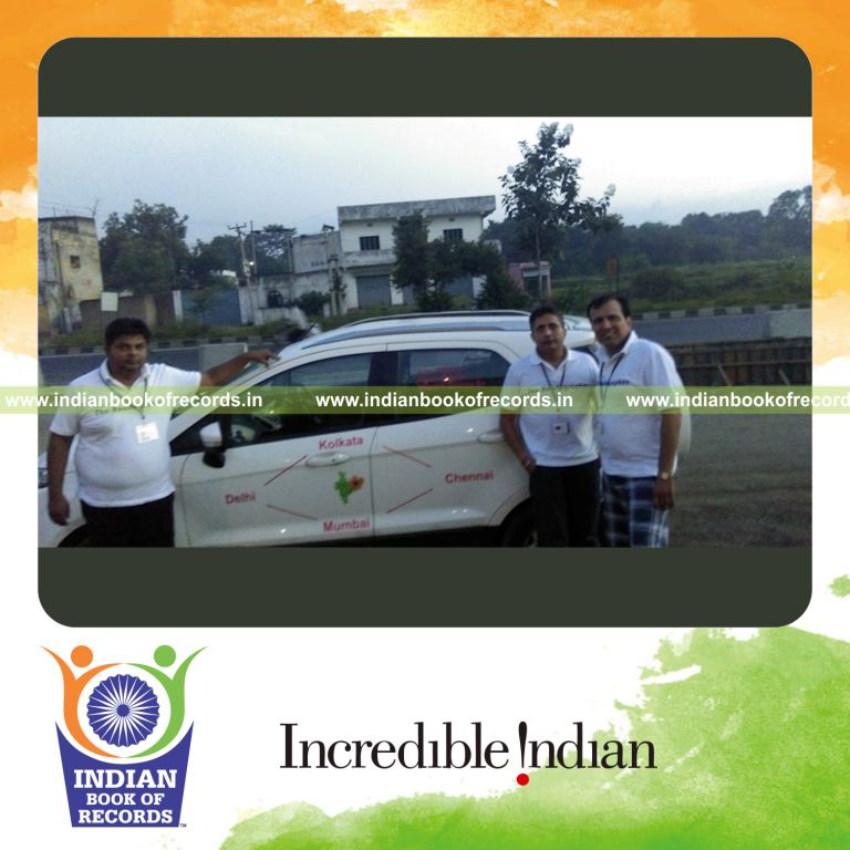 team completing fastest gq expedition journey for Indian Book of Records