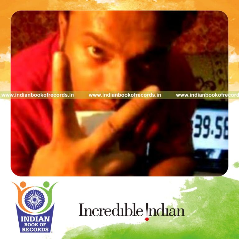 individual performing helix 180 card cut for record in Indian Book of Records
