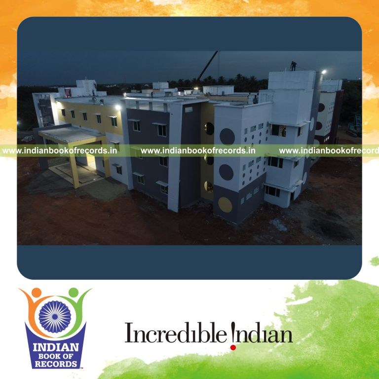 fastest time to design plan and construct hospital building using precast concrete technology for Indian Book of Records