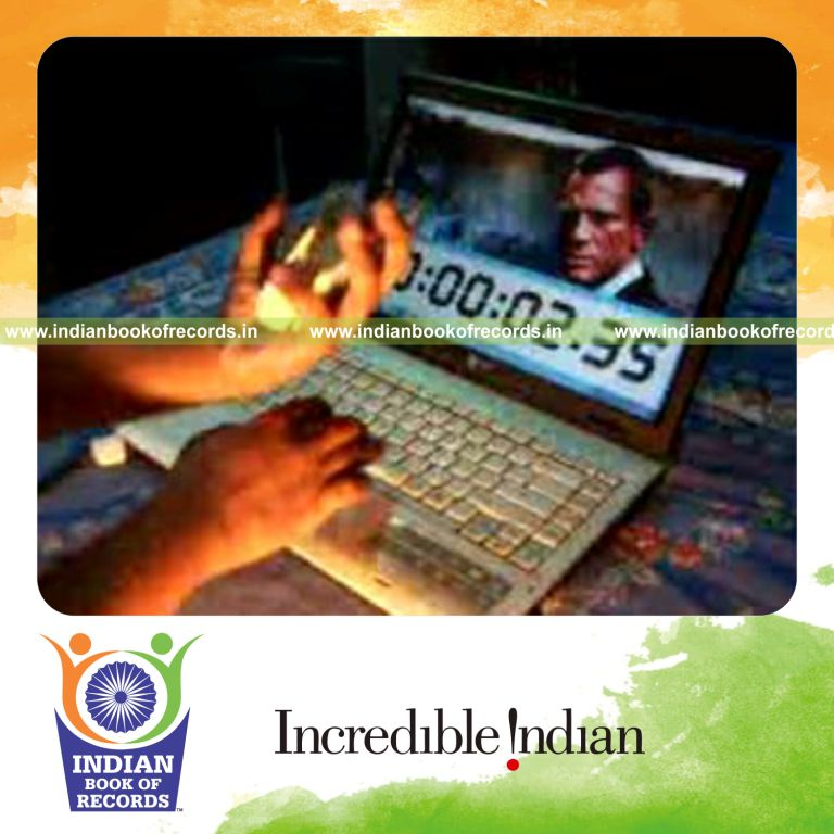 individual performing fastest kryptonite card cut using double deck for record in Indian Book of Records