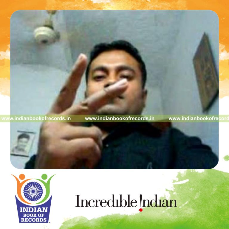 individual performing fastest pivot wave card cut for record in Indian Book of Records