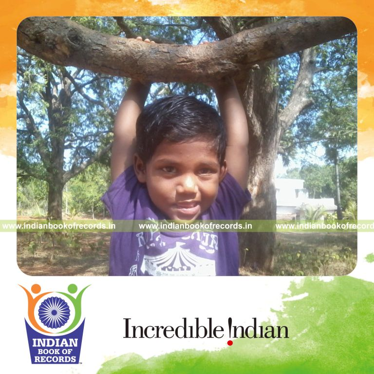 young boy reciting freedom fighters birth dates quickly for Indian Book of Records