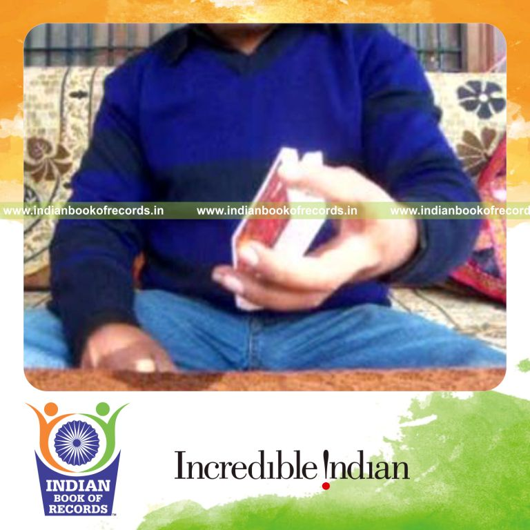 individual performing reverse revolution and brian twist cuts quickly for record in Indian Book of Records