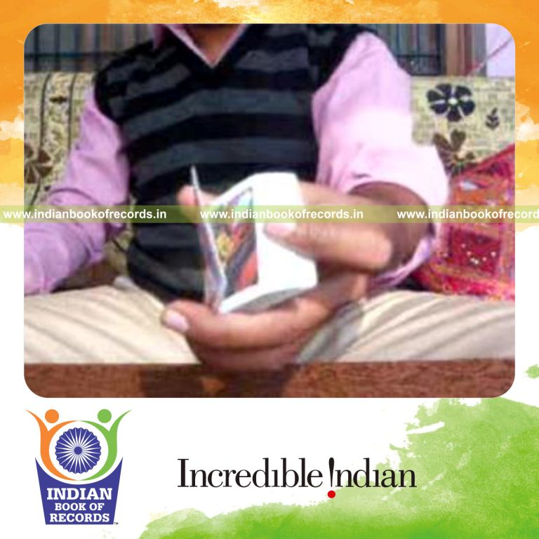individual performing reverse revolution and cox uker cuts quickly for record in Indian Book of Records