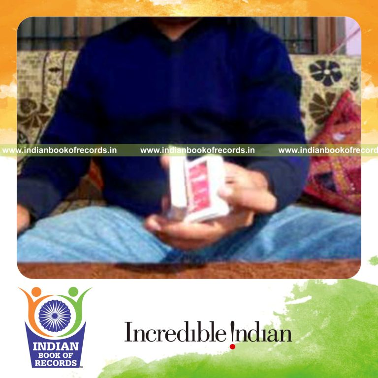 individual performing reverse revolution and sabers double trouble aerial cuts quickly for record in Indian Book of Records