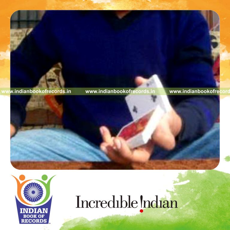 individual performing reverse revolution and sabers double trouble cuts quickly for record in Indian Book of Records