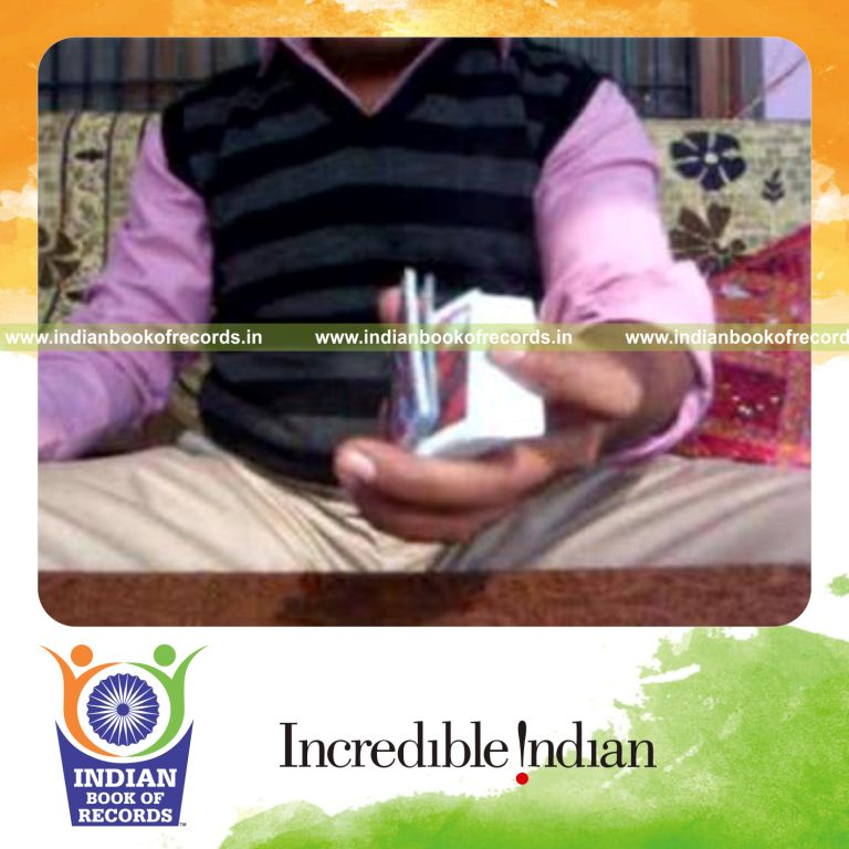 individual performing reverse revolution and kryptonite cuts quickly for record in Indian Book of Records