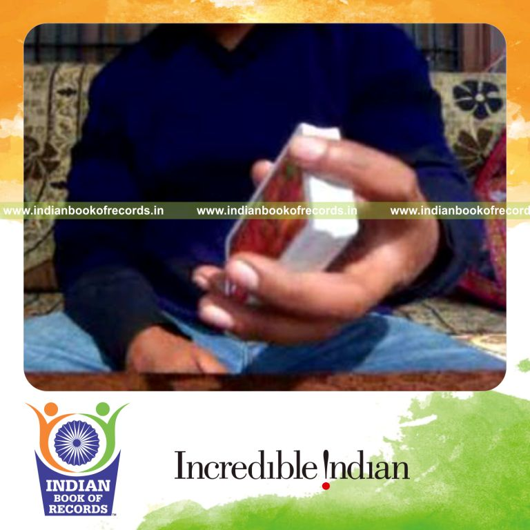 individual performing reverse revolution and sabers revo flipped cuts quickly for record in Indian Book of Records