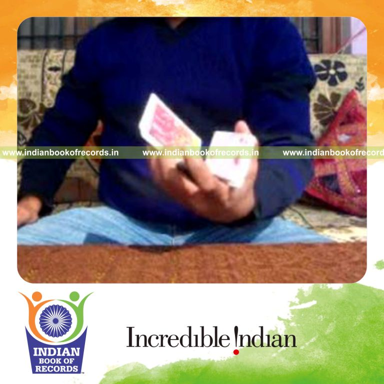 individual performing reverse revolution and sabers revolution 2 aerial cuts quickly for record in Indian Book of Records
