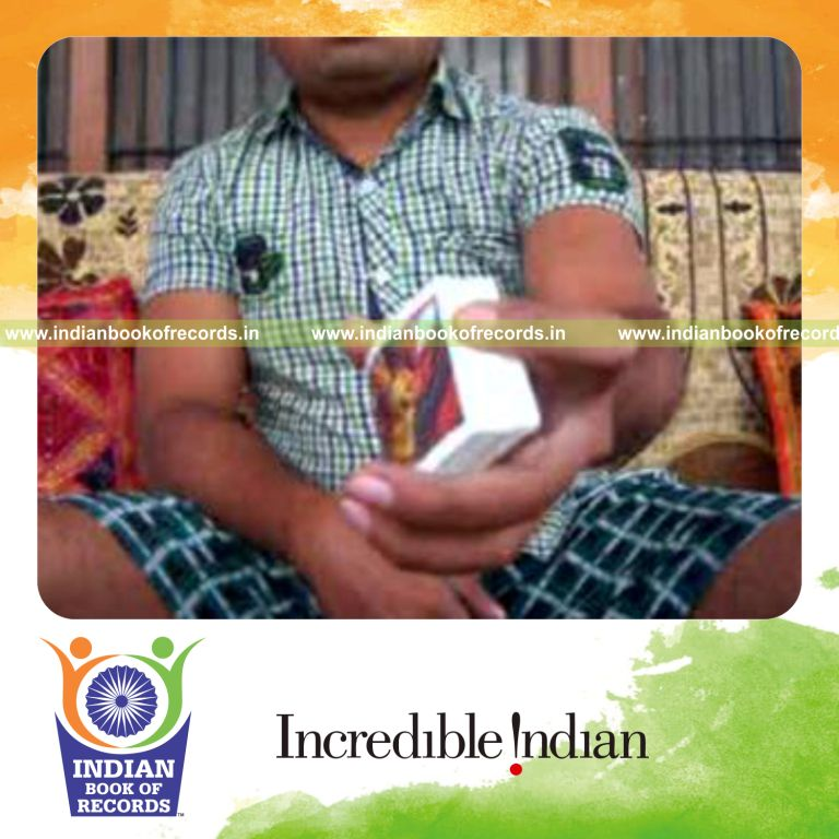 individual performing revolution and cox uker cuts quickly for record in Indian Book of Records