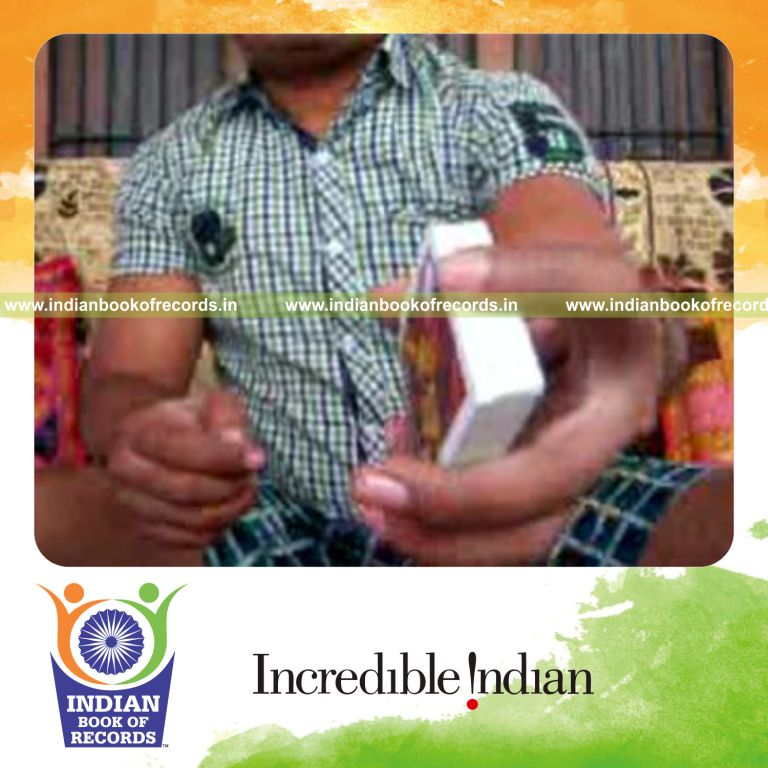 individual performing revolution and sabers double trouble cuts quickly for record in Indian Book of Records