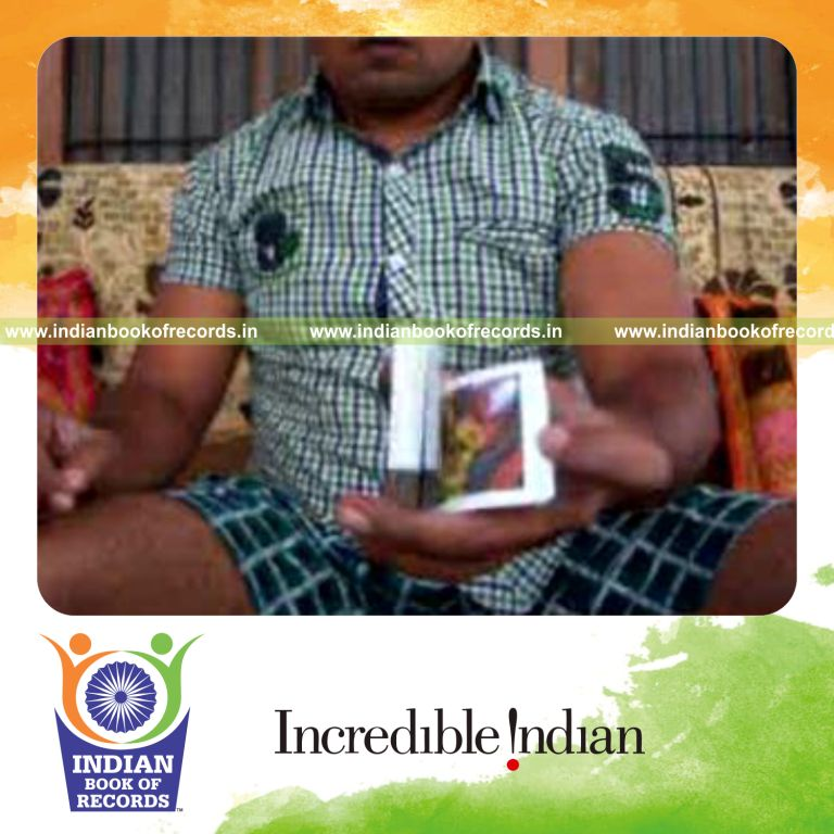 individual performing revolution and revolution 2 aerial cuts quickly for record in Indian Book of Records