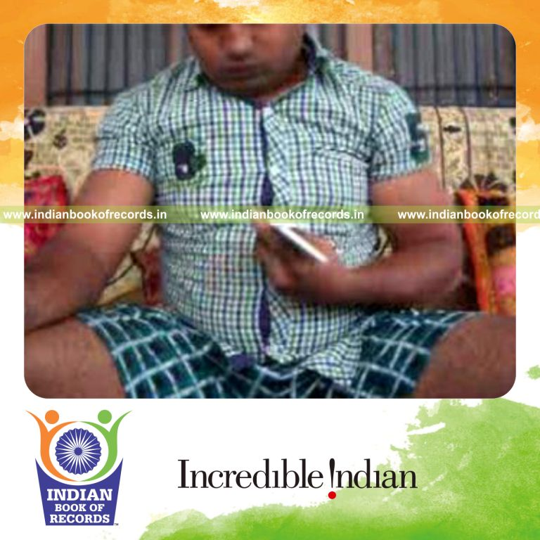 individual performing revolution and sabers flipper cuts quickly for record in Indian Book of Records